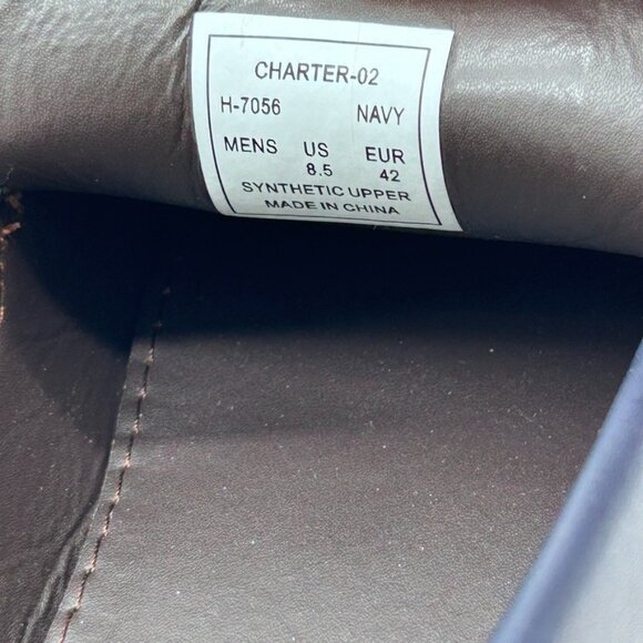 Aston Marc Men's Charter Side Buckle Loafers Shoes Color Navy US 8.5M - With Box - Picture 2 of 11